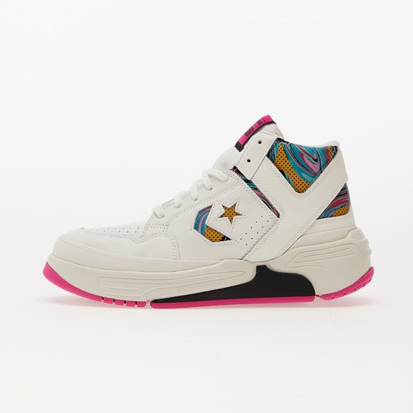 NIB Converse Weapon CX Mid Marbled Vtg White/Prime Pink/Black A00437C US Mens 13 - Picture 1 of 7